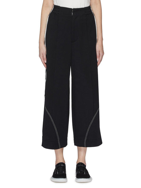 3-Stripes outseam panelled culottes - Y-3 - Black